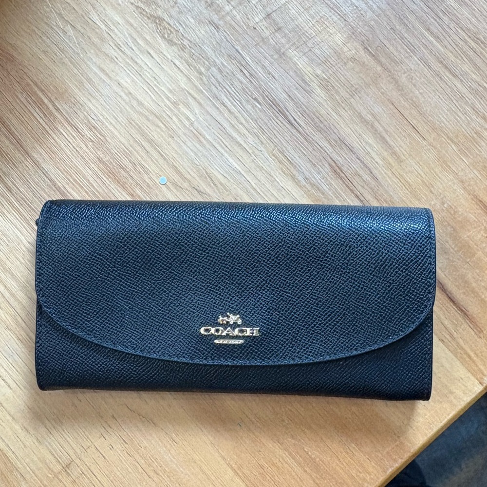 Coach Black large wallet